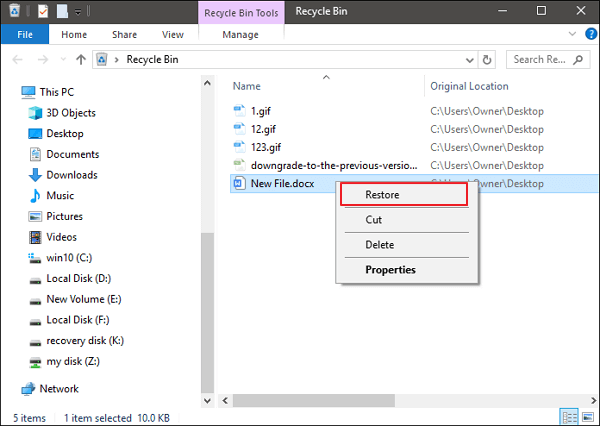 3 Parts| Recover Permanently Deleted Files Without Software In Windows 10/8/7 & Mac - Easeus