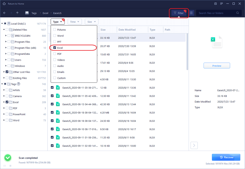 How to Recover Deleted Excel Files? - EaseUS