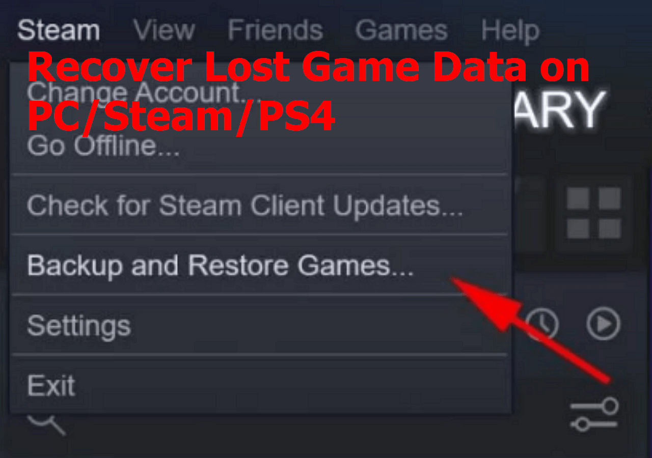 How to Recover Lost Game Data on PC/Steam/PS4 (6 Best Ways) - EaseUS