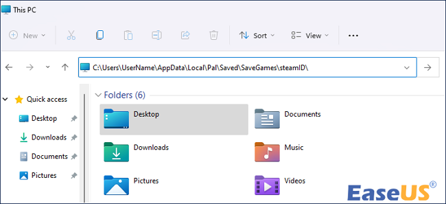 Utracony folder kopii zapasowej Palworld Progress