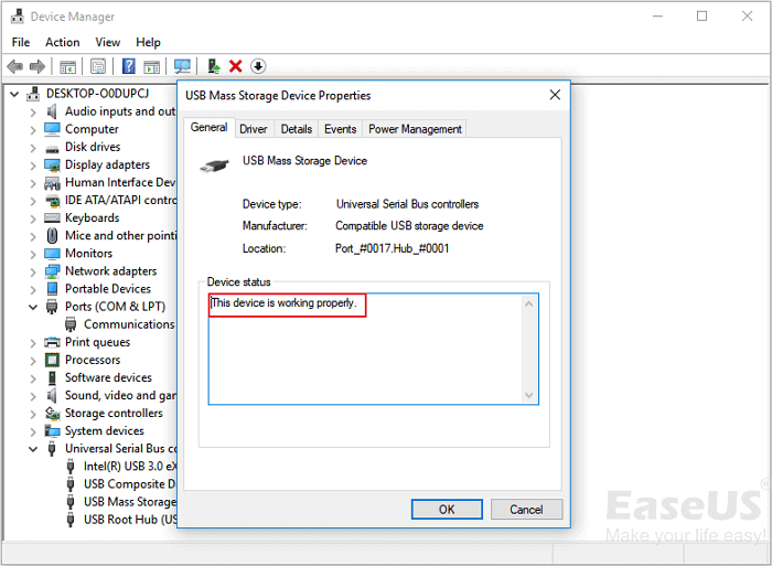 Error Code 43: How To Fix USB Device Not Recognized EaseUS