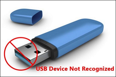 dispositivo USB não reconhecido