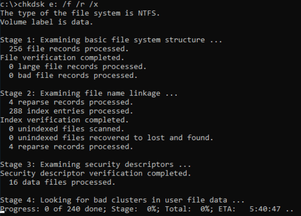 How To Run Chkdsk F R X To Fix Hard Drive Errors Windows 10 Easeus