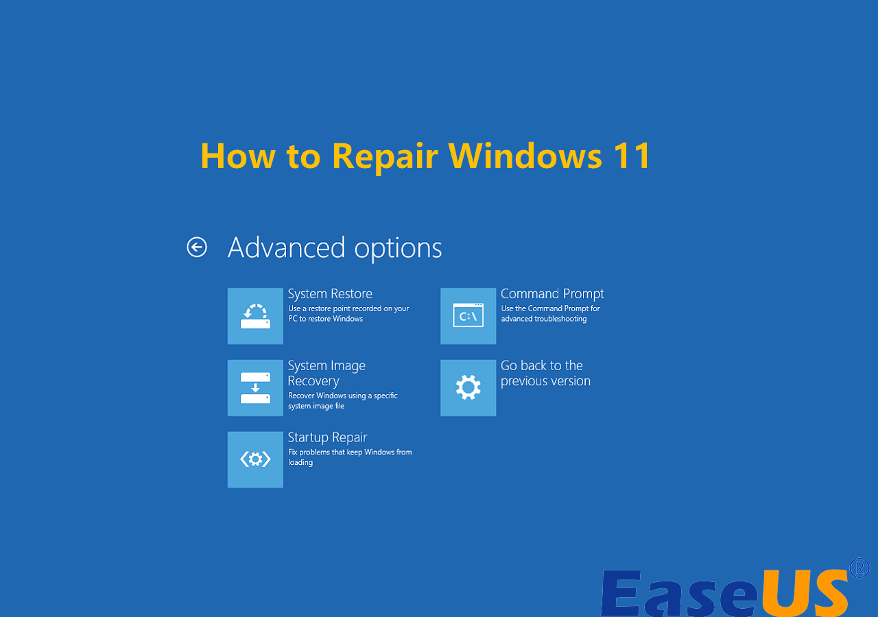 How to Repair Windows 11 and Fix Corrupted Files [2024 Guide] EaseUS