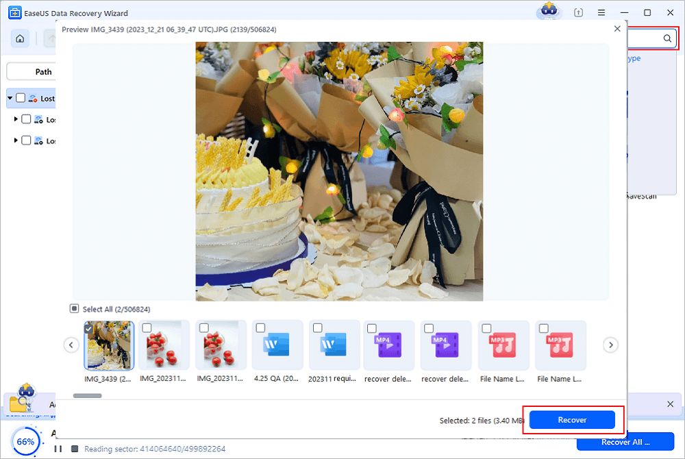 memulihkan fail daripada partition yang hilang