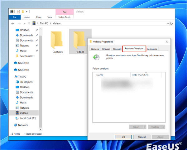 Cliquez sur OK et Appliquer