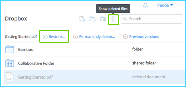 Recover Permanently Deleted Files/Folders from Dropbox - EaseUS