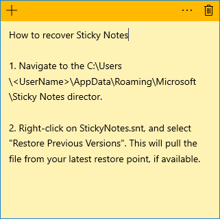 via salon Janice How to Recover Deleted Sticky Notes on Windows 10/8/7 - EaseUS