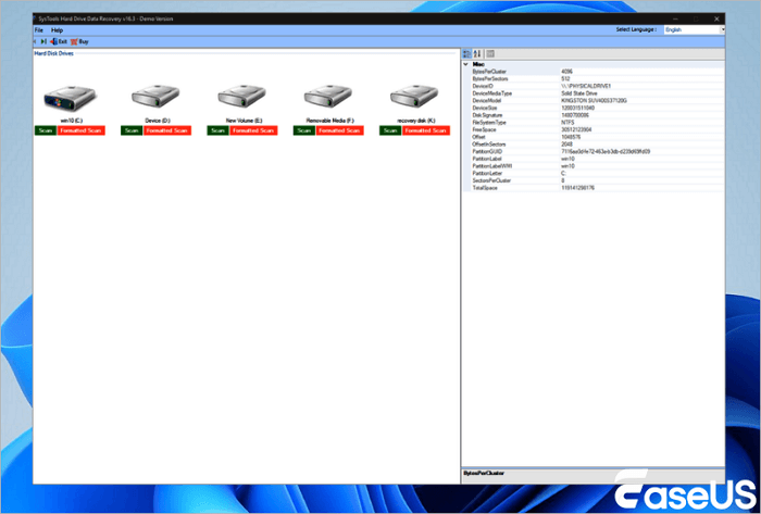 SysTools Data Recovery Software