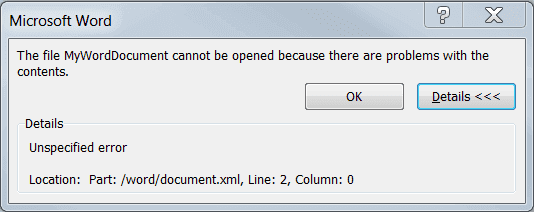 cannot open new document in word