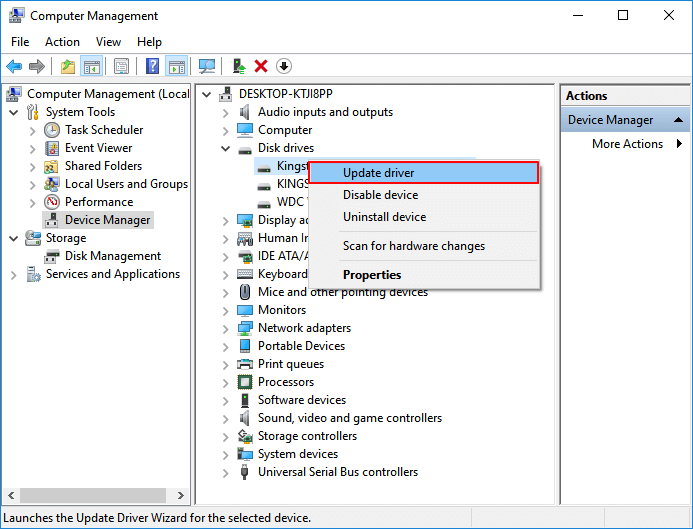 windows not detecting external hard drive for system image