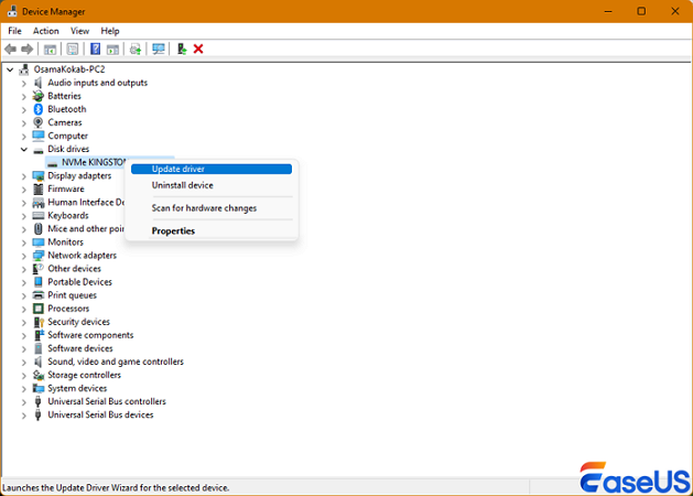 SD-Kartentreiber aktualisieren
