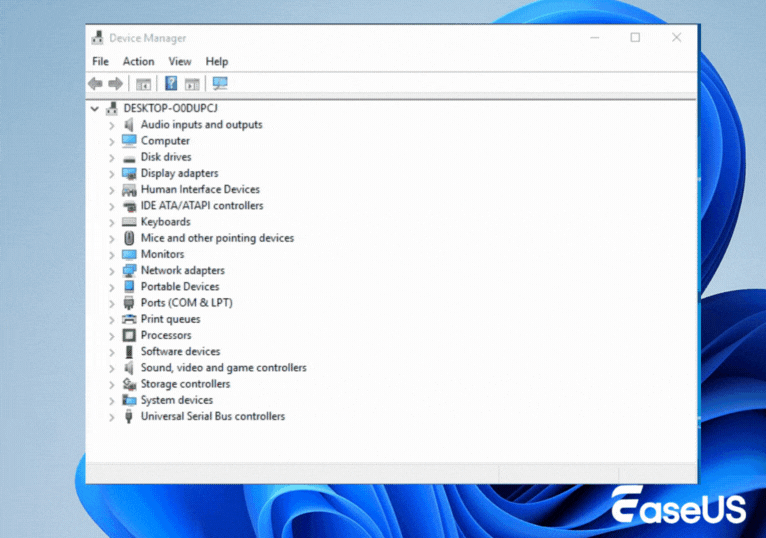 Update hard drive driver in Disk Management