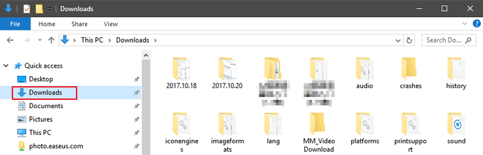 what is a downloads folder