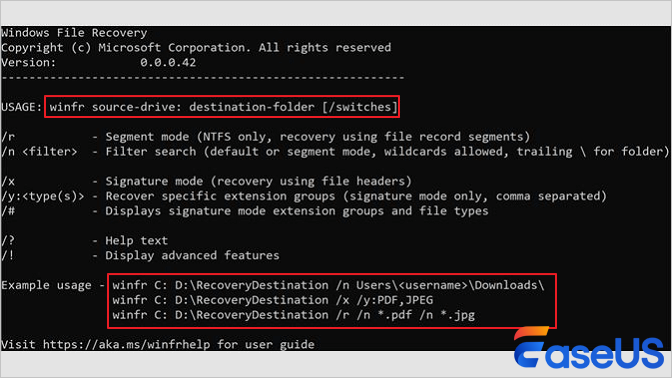 Öffnen Sie Windows File Recovery