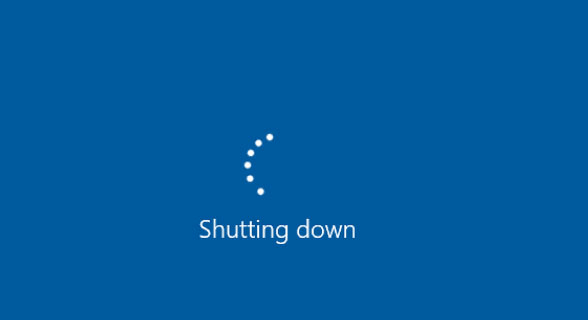 problema de desligamento do Windows
