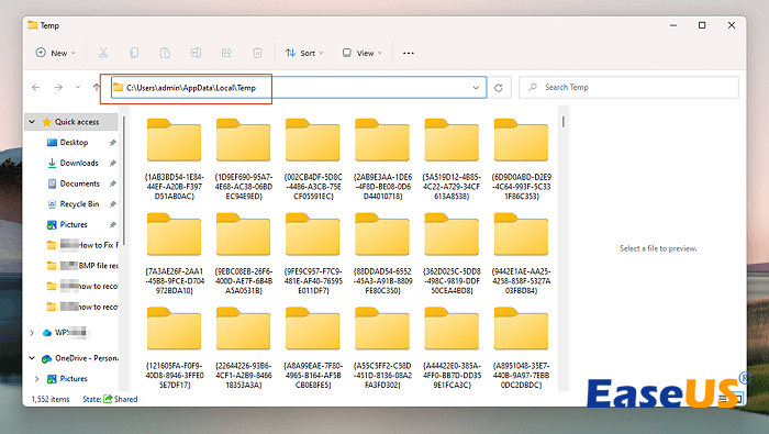 restore deleted PPT files from temp folder