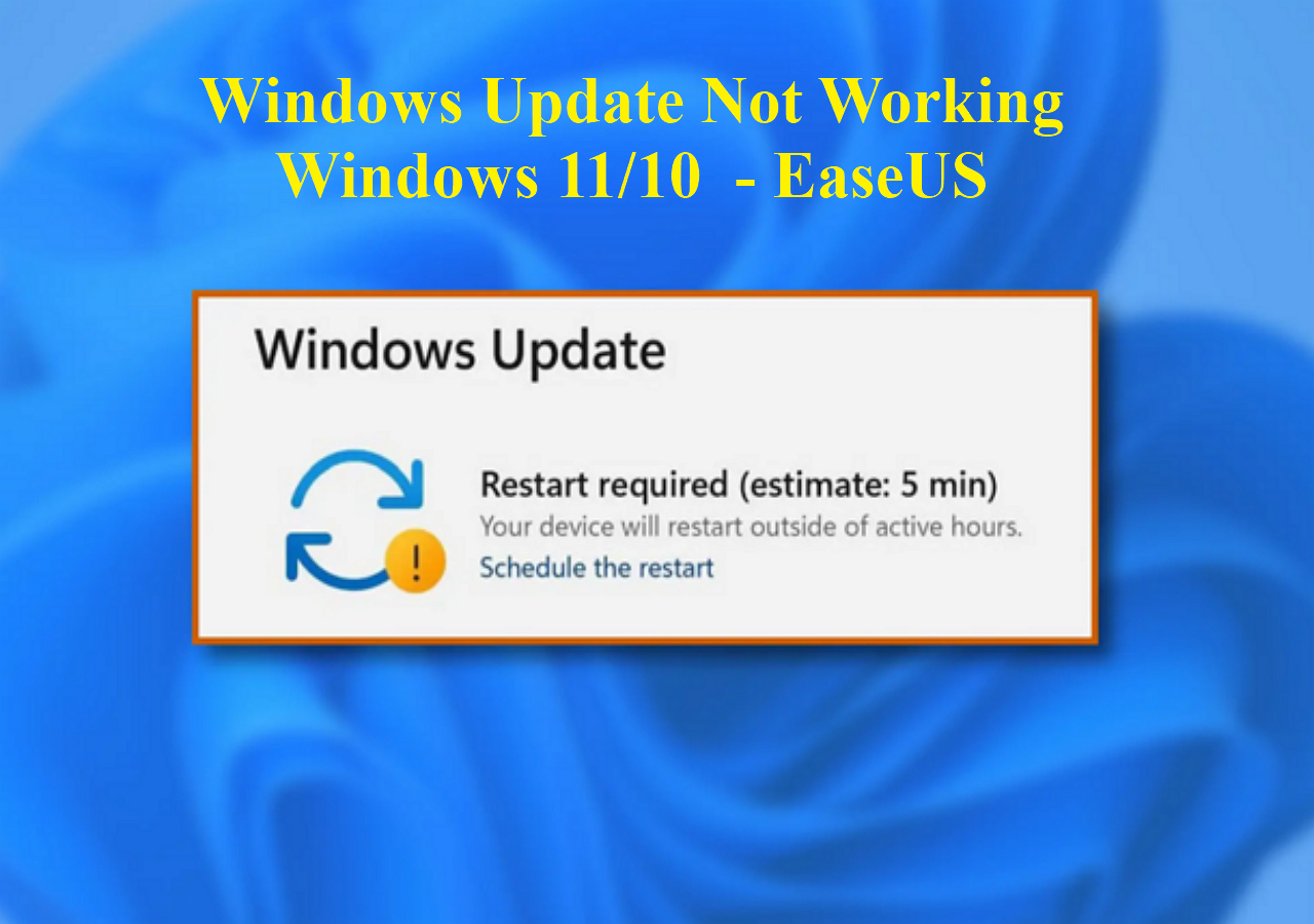 slaap lus Integreren Windows Update Not Working Windows 11/10 [Complete Tips] - EaseUS