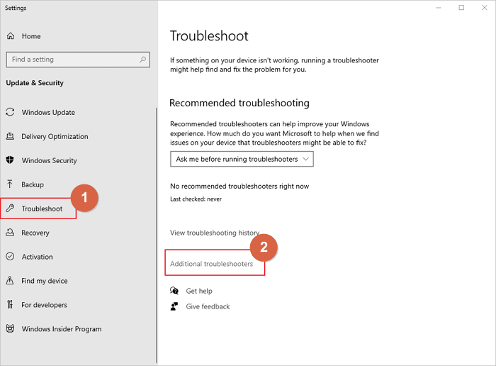 run Windows 10 update trouble shooter to fix error 0x80080005 - 1