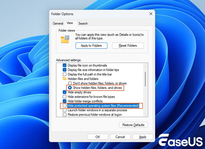 rejtett fájlok megjelenítése