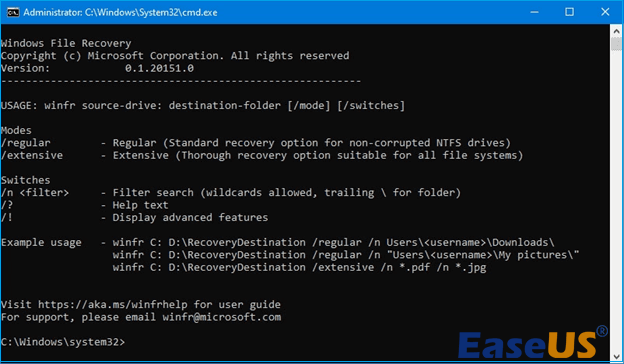 Wpisz wyświetlone polecenia