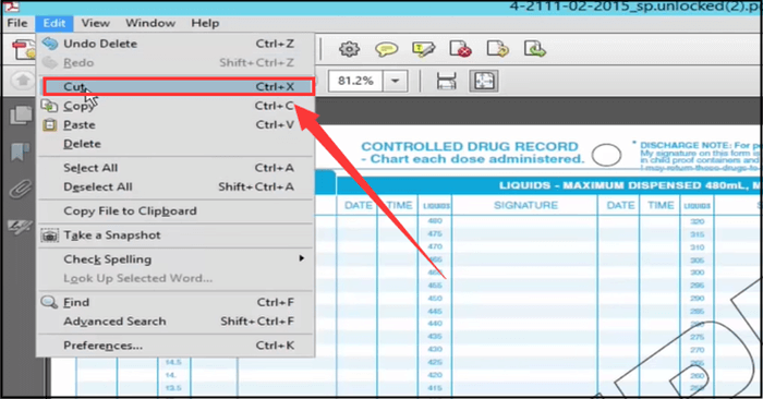 remova a marca d'água do pdf com adobe - a segunda etapa