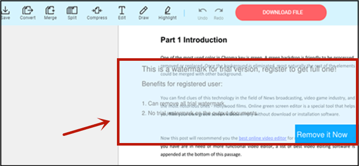 Soda pdf remove marcas d'água do pdf online