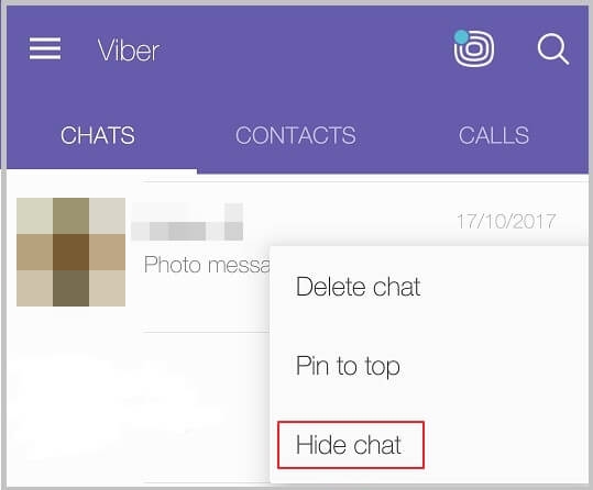 Chat history disappeared viber