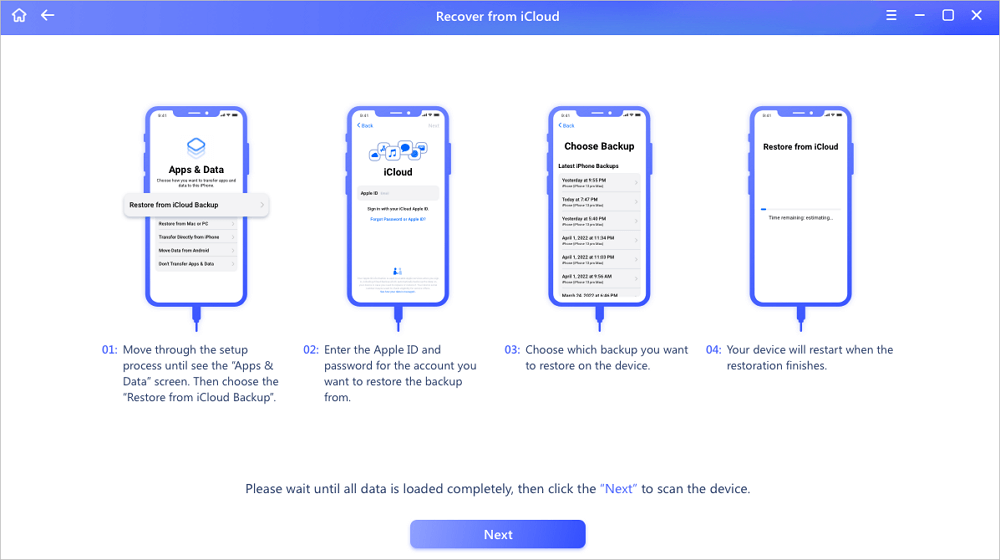 Recuperar dados do iCloud4