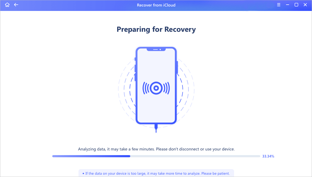 Recover Data from iCloud6