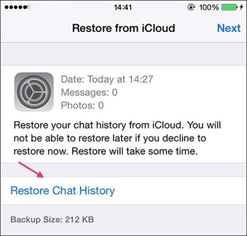 Whatsapp deleted chats