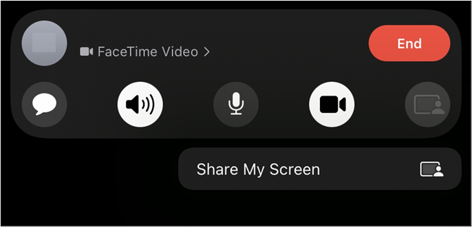 How to Share Screen in Facetime on iPhone/iPad