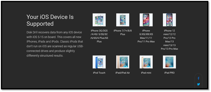 dispositivos iPhone suportados
