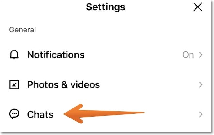 toque na opção de bate-papo no aplicativo online