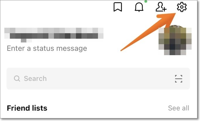 abrir configuração no aplicativo online