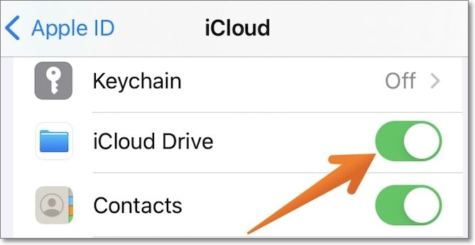ligue o icloud