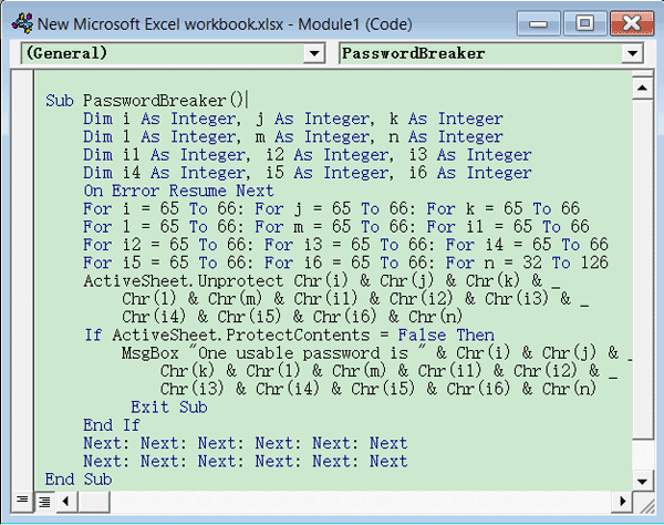 copy excel file without protection