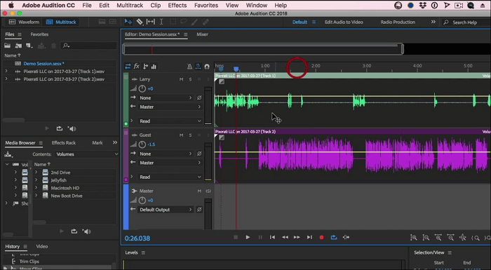 Adobe Audition, software de grabación de audio gratuito