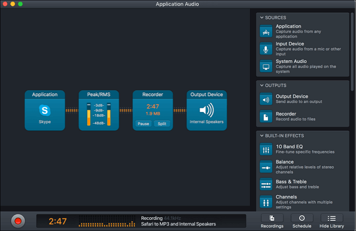 Audio Hijack, software de grabación de audio