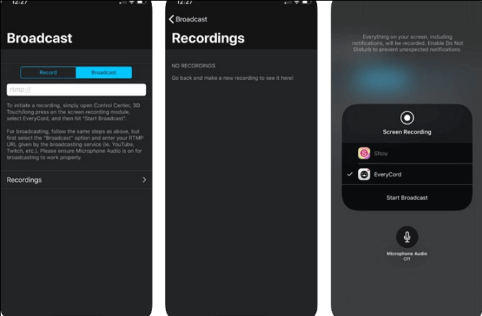 cómo grabar Fortnite en iPhone