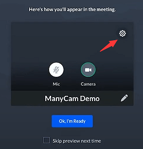 find settings in gotomeeting