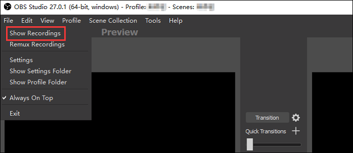 grabador de pantalla con OBS Studio