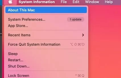 Atualização de software Mac