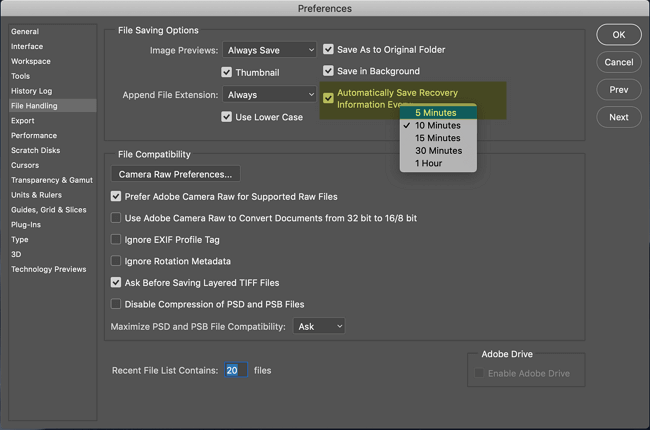 Recuperar arquivos não salvos do Photoshop (PSD) no Mac