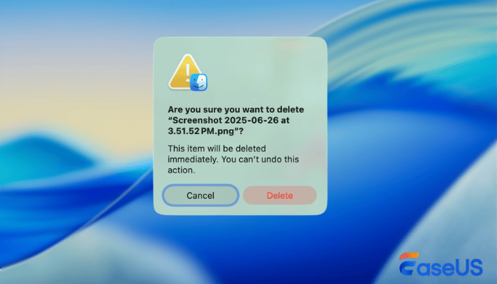 confirm file deletion on Mac