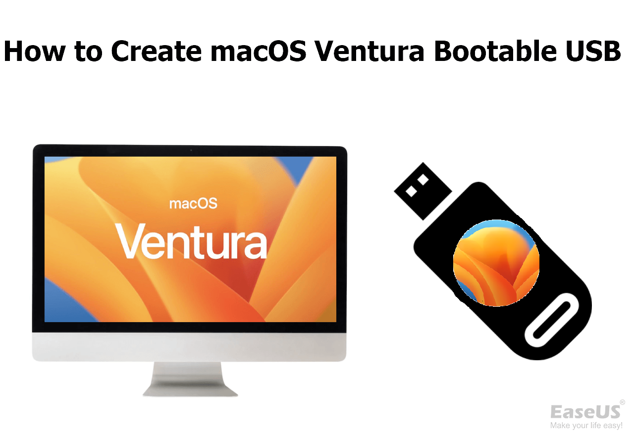 How to macOS Ventura Bootable USB [Video - EaseUS