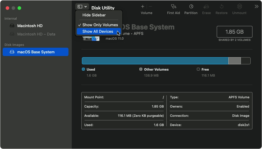 disk utility for mac 10.9.5