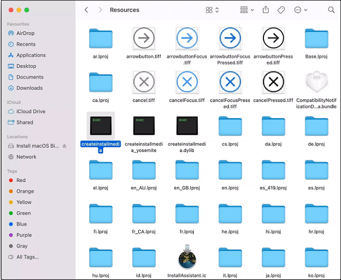 arrastrado a la ventana Terminal