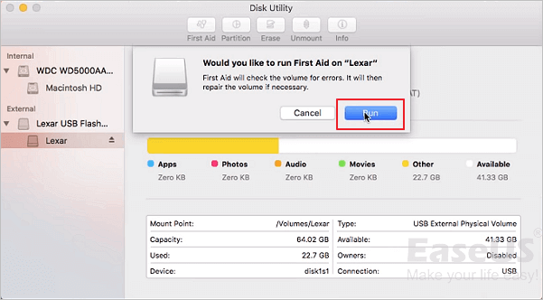 Solved: USB Flash Drive Not Up Mac [10 Fixes] - EaseUS
