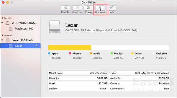 Solved: USB Flash Drive Showing Up Mac [10 Fixes] - EaseUS